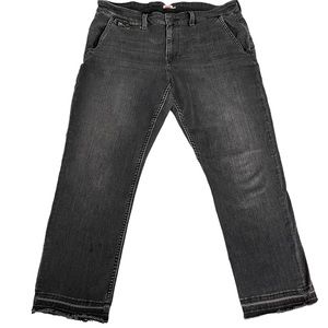 Levi’s Distressed Mid Rise Skinny Jeans Black size 32